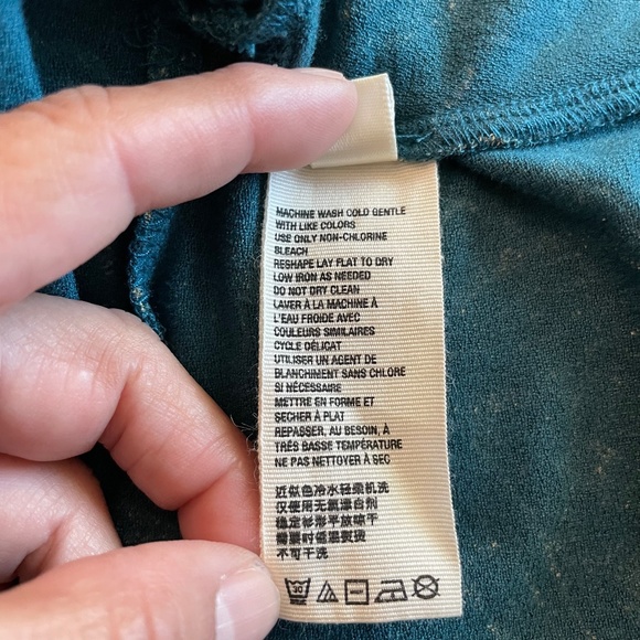 Free People "Hello Lover" Women's Size L/G Mini Dress Tunic Top Blue/Green/Cream - Picture 11 of 15